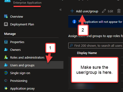 Azure AD - User and Group Access
