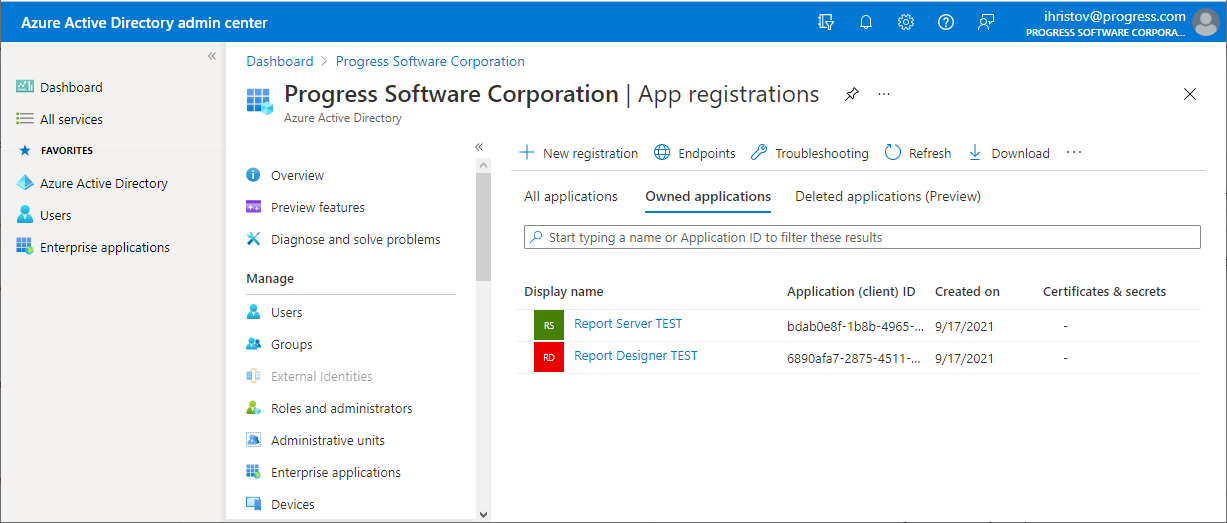AzureAD - application setup