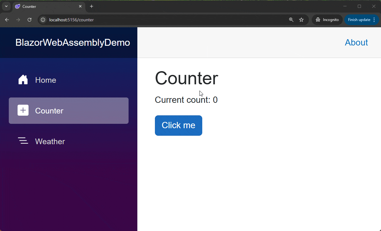 Blazor WebAssembly Demo