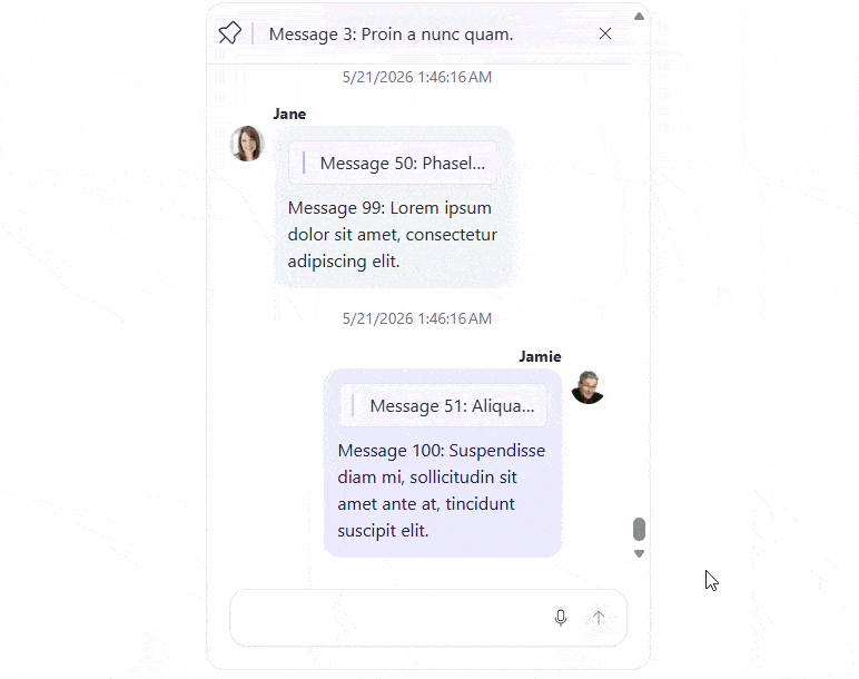 KendoReact Chat - Endless Scrolling GIF