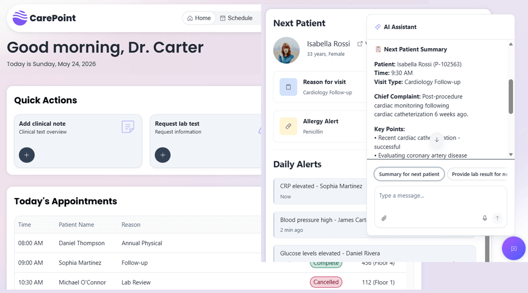 KendoReact Healthcare Sample App