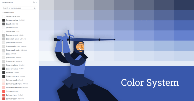 New Kendo UI Color System