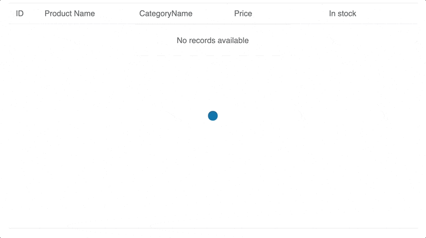 Loading indicator in the KendoReact Data Grid