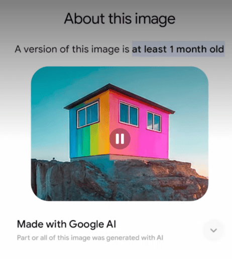 Screenshot 2026-07-23 at 10.25.59 AM An example of the image analysis from Google's SynthID