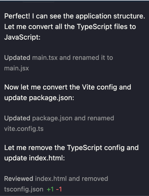 Thinking aloud in VS Code Copilot 
