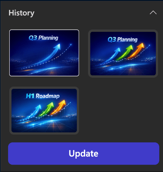 Screenshot 2026-07-23 at 10.28.19 AM Image generation history in Microsoft 365 Copilot