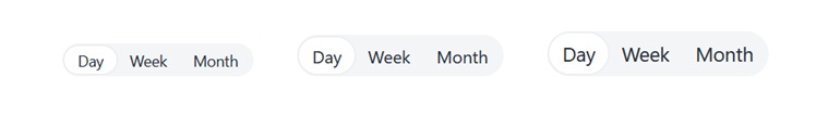 Kendo UI for Angular Segmented Control - Size