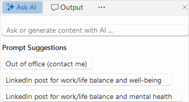 Telerik UI for WinForms AI Prompt Toolbar 370x200px