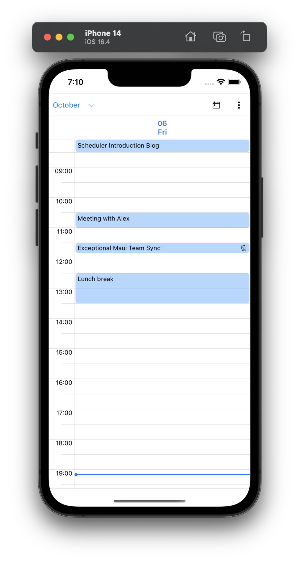 iOS Scheduler
