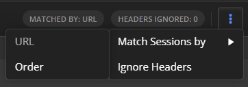 Fiddler's compare tab matching option