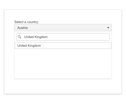 Telerik UI for Blazor DropDownList - Placeholder for the filter input
