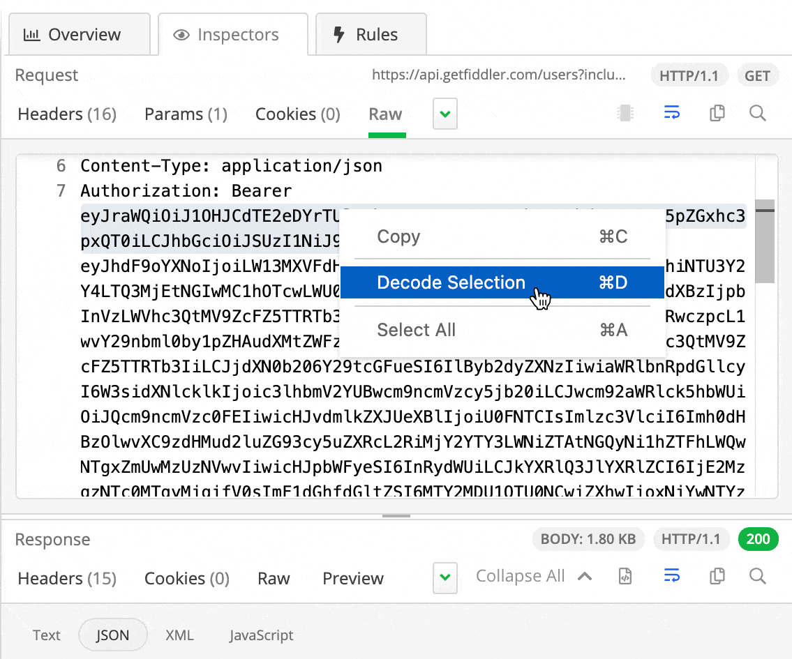 Decode value