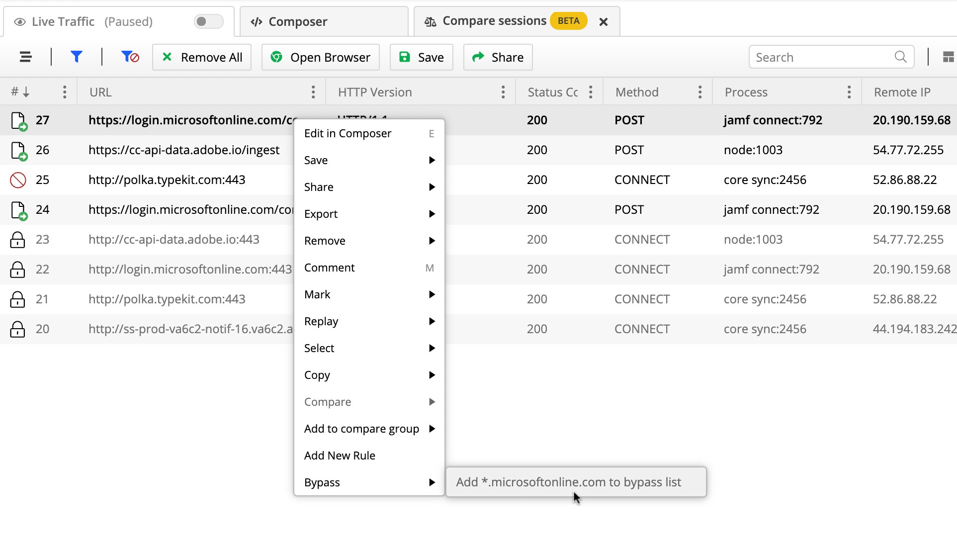 Settings bypass