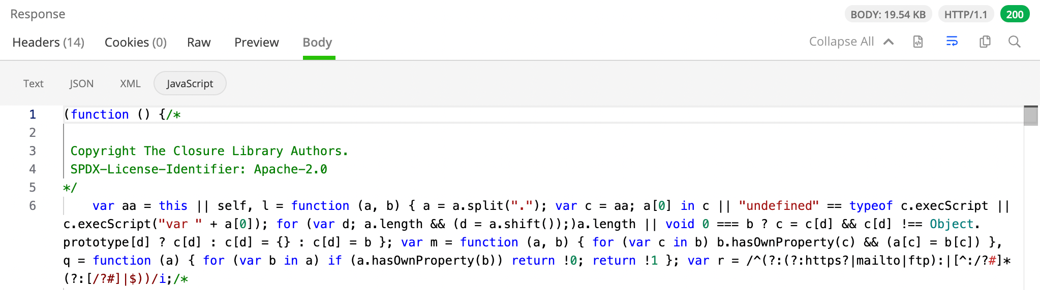 JavaScript Inspector