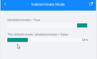 indeterminate progressbar