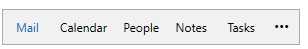 User clicks and drags Mail to reorder it in the navbar and then Notes