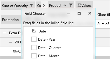 Silverlight Configuring PivotGrid without PivotFieldList