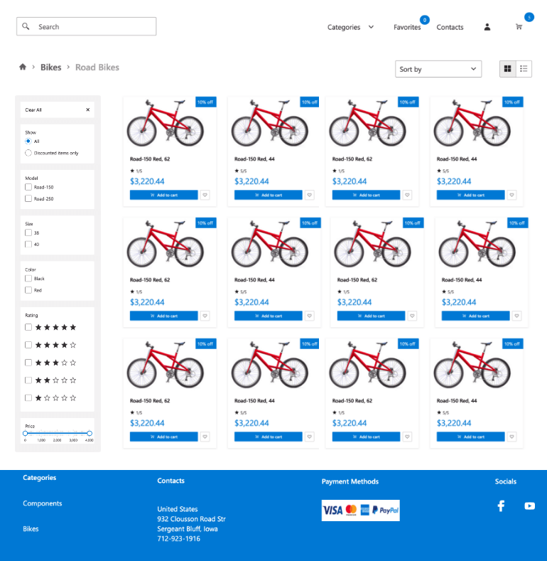 Telerik UI for ASP.NET Core E-shop Demo App - What's new