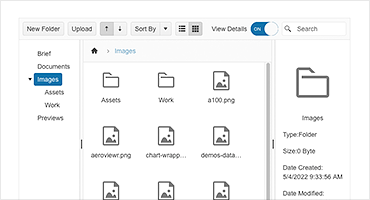 Telerik UI for Blazor FileManager Component