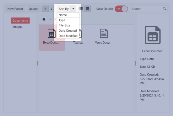 Telerik UI for Blazor SplitButton - Header