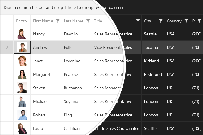 Windows 11 GridView