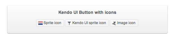 Kendo Button with Icons