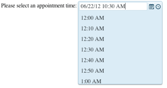 DateTimePicker
