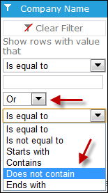 MVC Grid Filtering