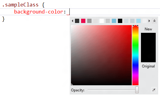 CSS Color Intellisense
