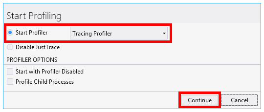 Start Profiler image