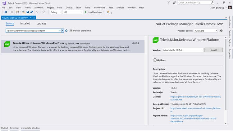 Getting started UWP-1 Getting started UWP-1