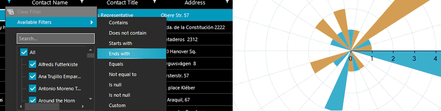 Fluent Dark Theme, Radar Chart &amp; More in UI for WinForms R1 2018 SP1_870x220