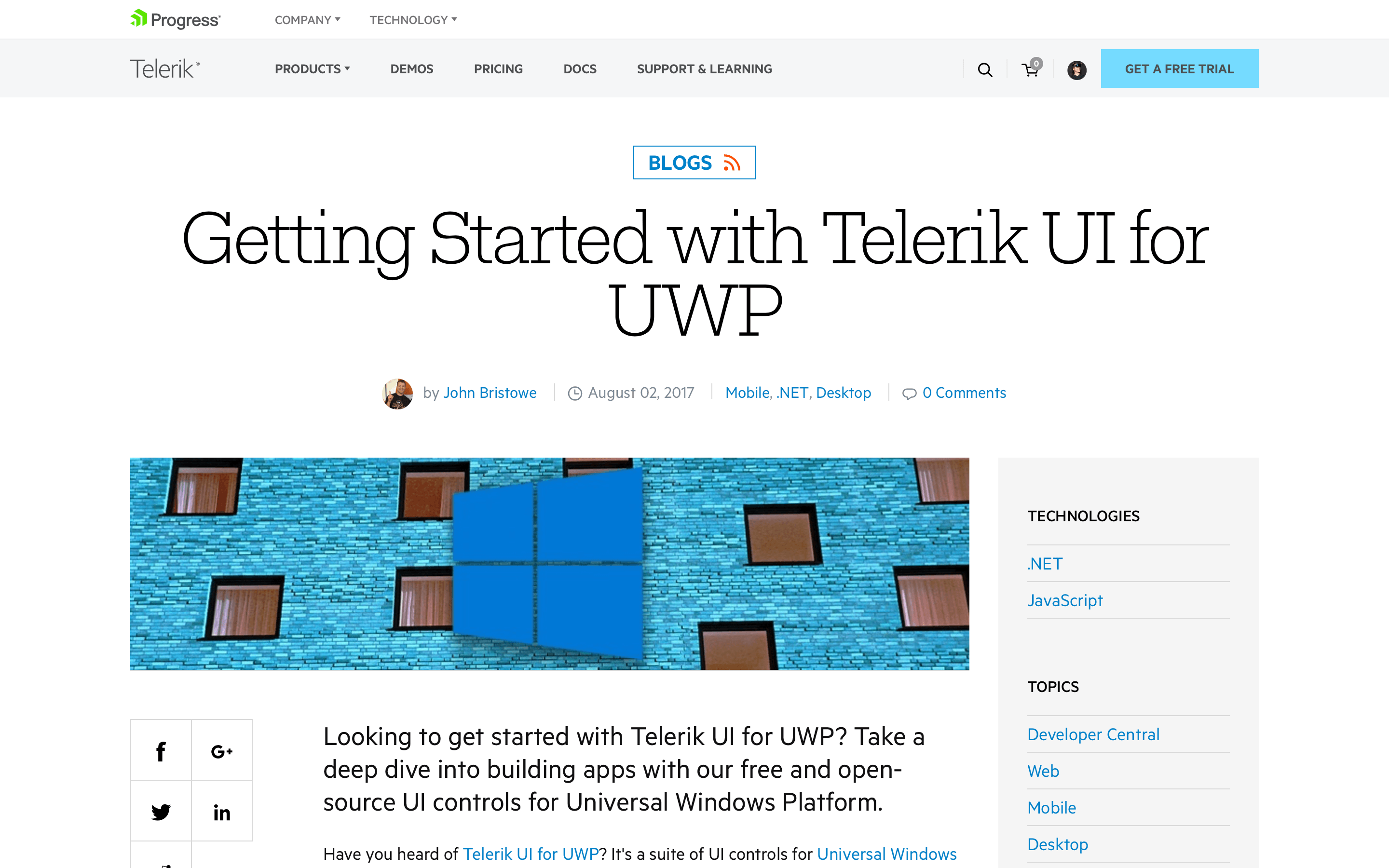 Getting Started with Telerik UI for UWP