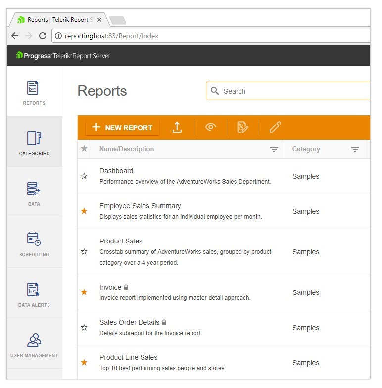 Telerik Report Server - Reports Telerik Report Server - Reports