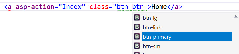 CSS IntelliSense