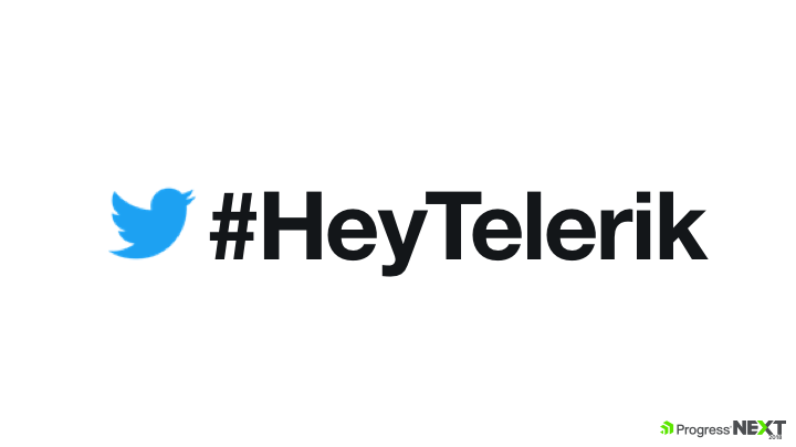 Twitter Hashtag: HeyTelerik