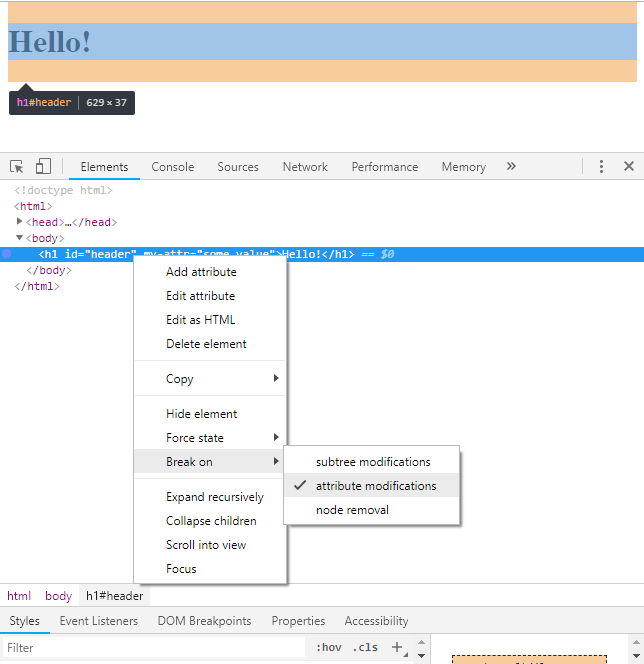 Console features reference, DevTools