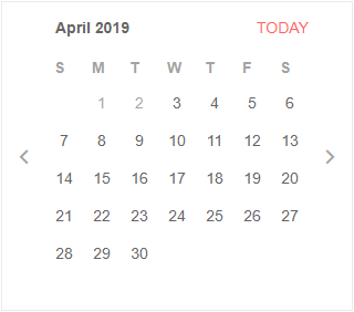 Telerik UI for Blazor Calendar Component Telerik UI for Blazor Calendar component showcasing a full month