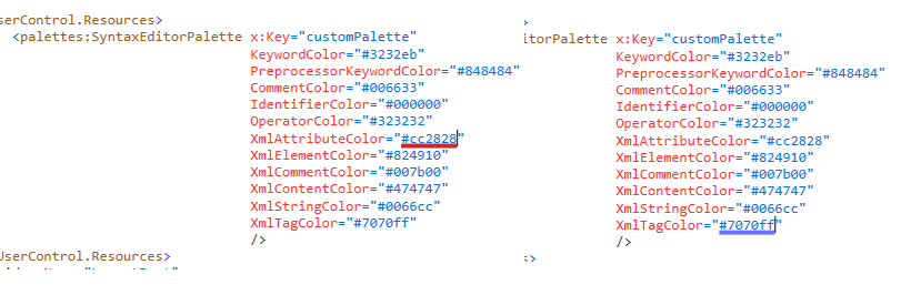 Telerik UI for WPF Underline Tagger
