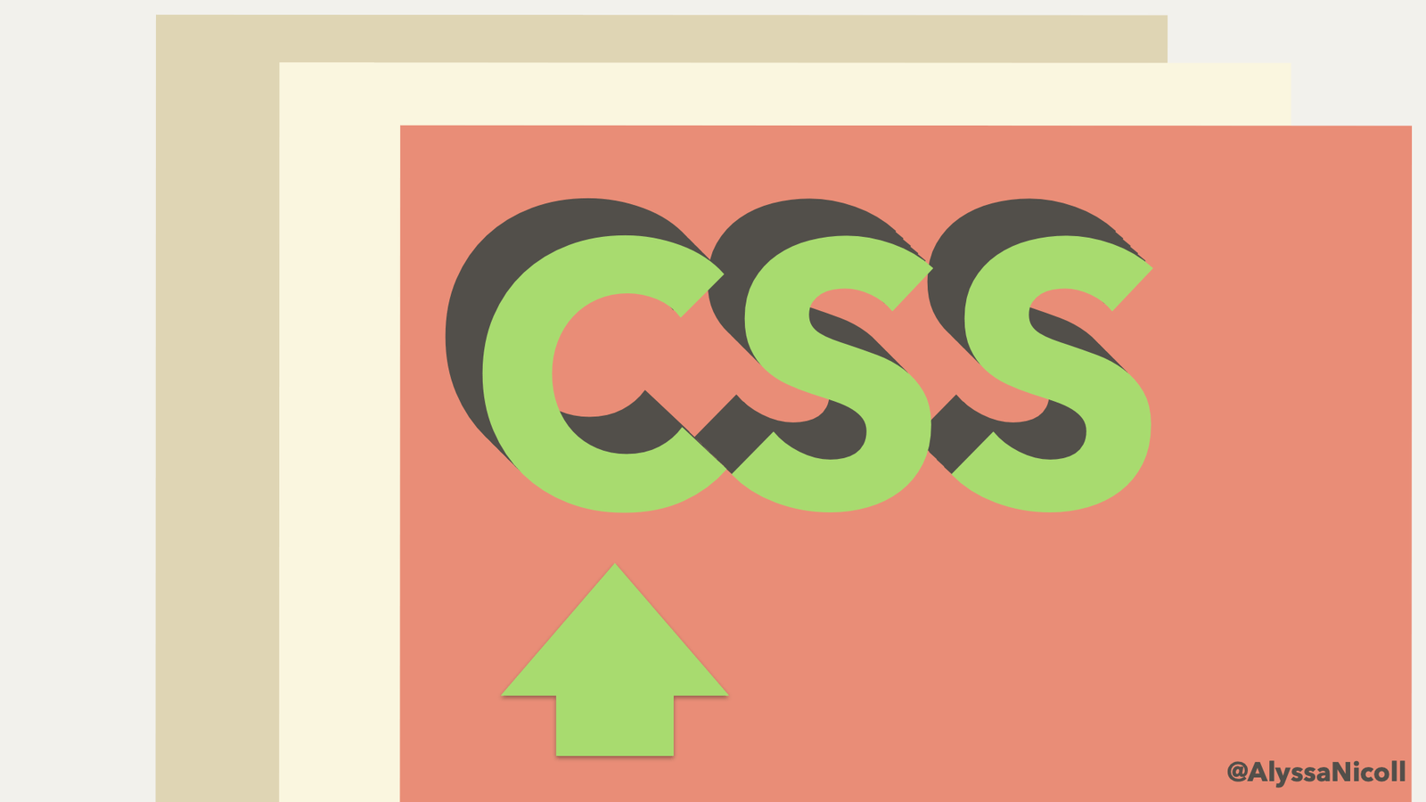 arrow pointing to the ‘C’ in ‘CSS’