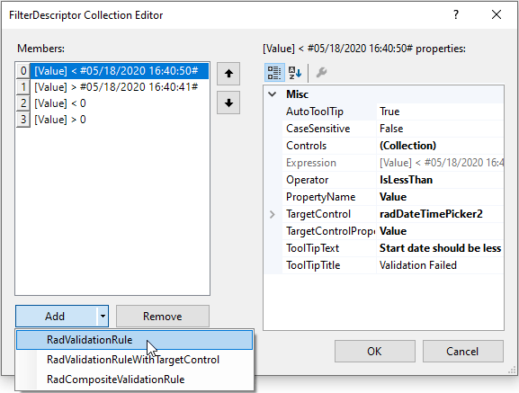 Defining Validation Logic for Destination 1 Defining Validation Logic for Destination 1