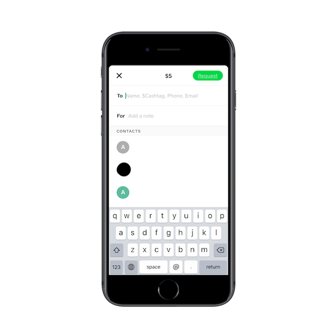 Cash App connects to a users phone contacts.