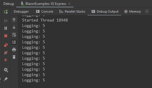 For Loop Console Output Console output showing results of using loop variable directly