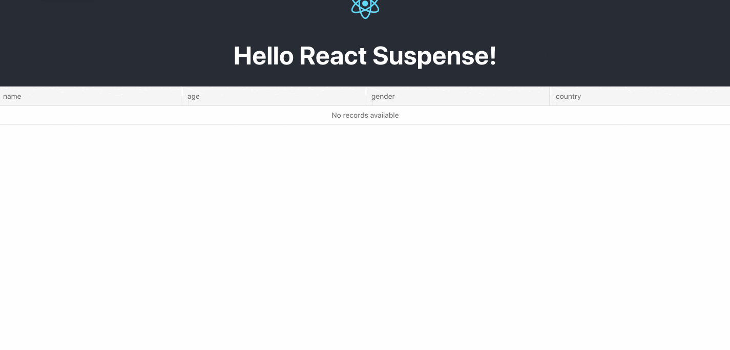 without suspense For a moment, the screen says,