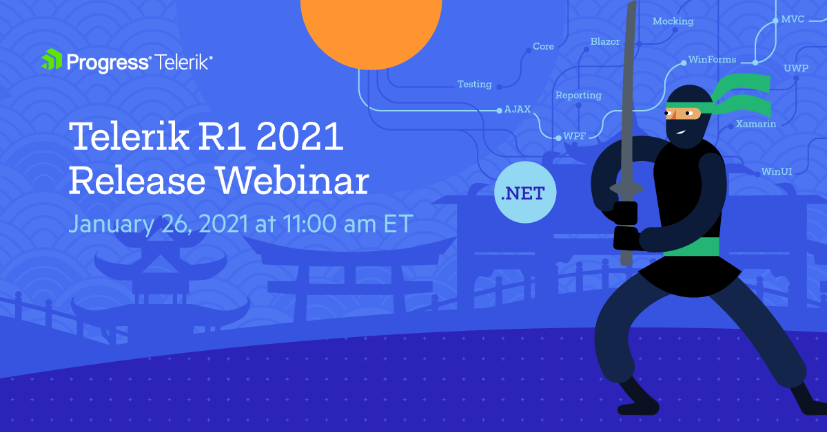 Telerik R1 2021 Webinar Telerik R1 2021 Webinar