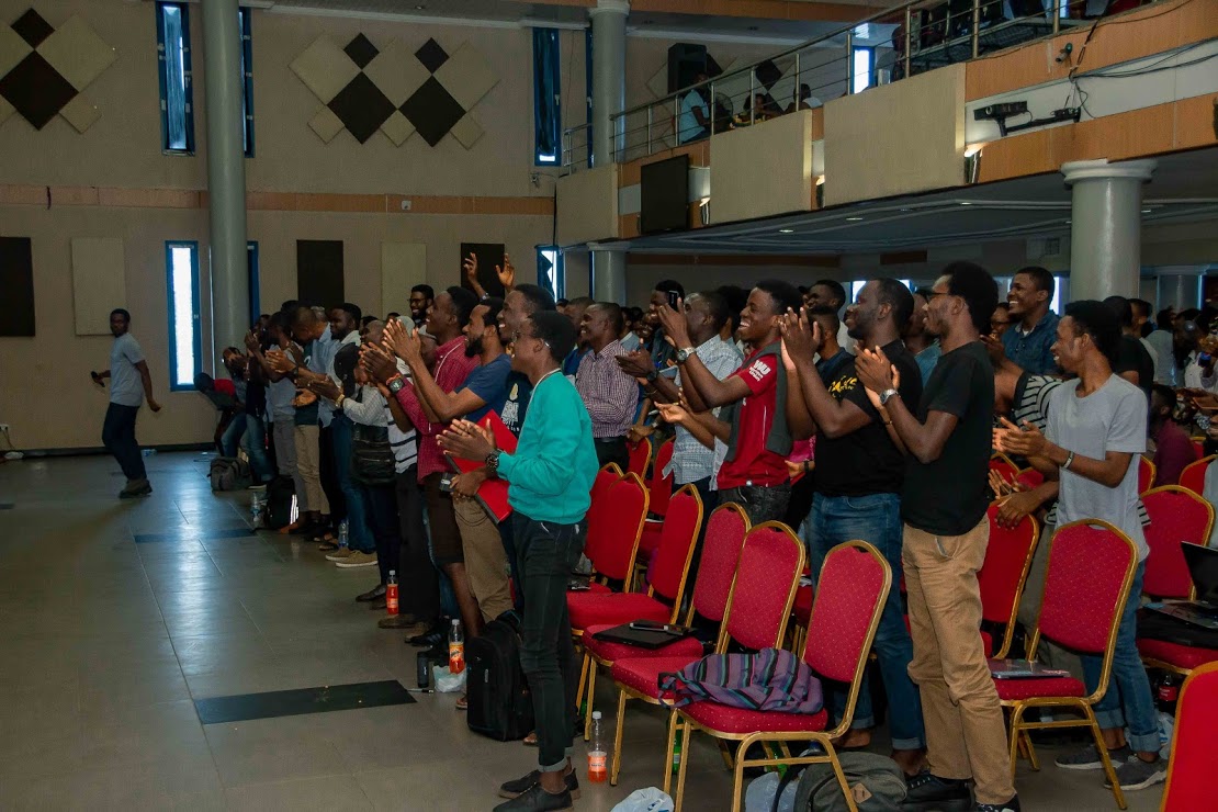 audience-cheering Audience cheering at React Summit 2018