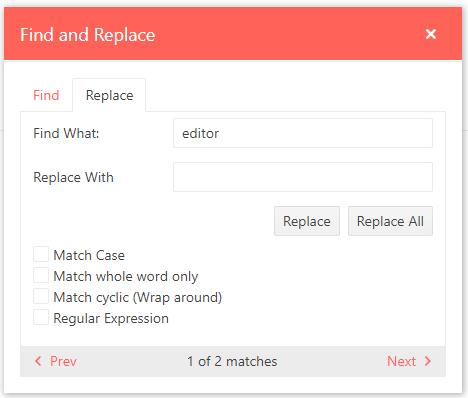 find and replace Find and replace