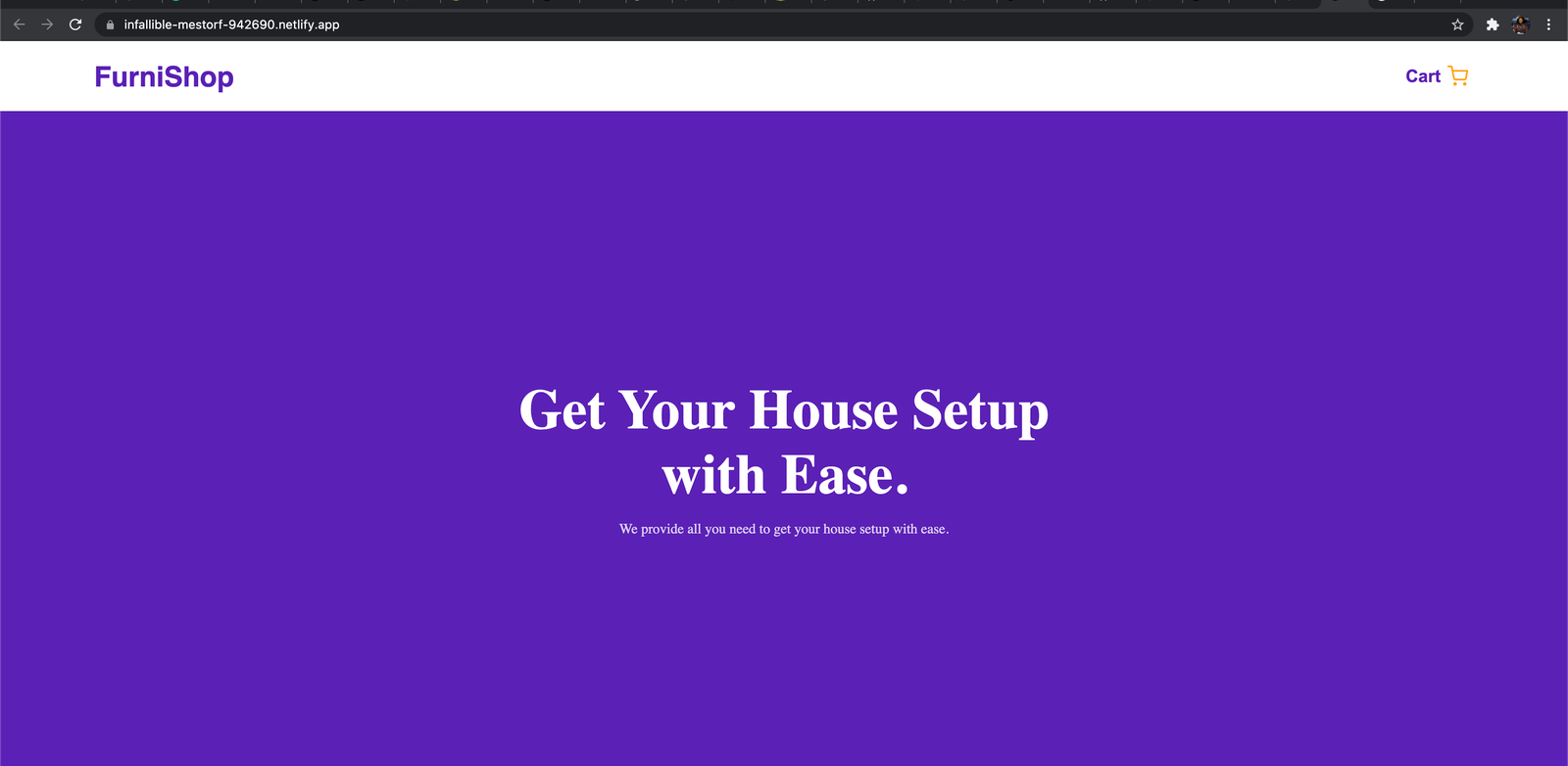 screenshot of our homepage on Netlify A screenshot of our homepage on Netlify
