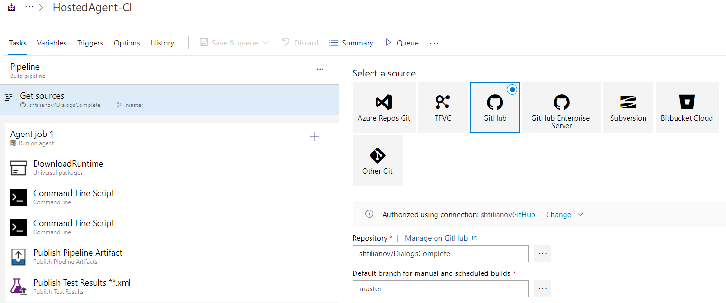 Add a task to get the source on the virtual machine