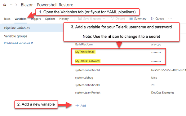 Azure Pipeline Secrets Azure Pipeline Secrets